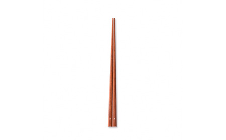 特上 八角箸（はし） 百年 紫檀 220mm  [マルナオ]  燕三条の職人技 逸品の箸 22cm 純銀象嵌加工【019P006】