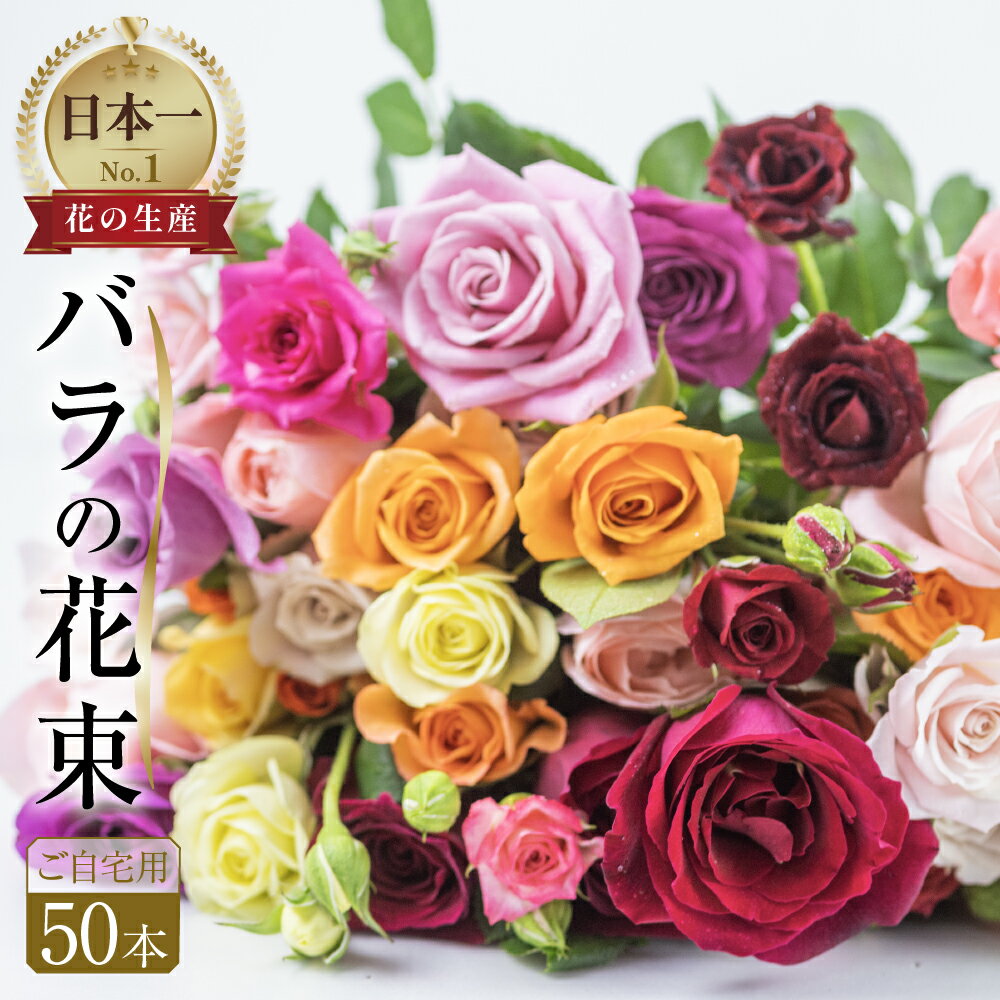 【ふるさと納税】《指定日対応可》バラ 花束 50本 高評価 ★4.8 花 ブーケ 訳あり 規格外 ご自宅用 チャーミングローズ 薔薇 ローズ 生花 ミックス 赤 ピンク 誕生日 フラワー 雑貨 インテリア 産地直送 人気 母の日 父の日 まだ間に合う 遅れてごめんね 切花