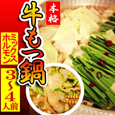 【ふるさと納税】 もつ鍋 ( 3 ~ 4人前 ) ホルモン鍋 セット ちゃんぽん ミックスホルモン 牛肉 牛もつ ハチノス センマイ 肉 冷凍 セット 小分け 惣菜 おかず 鍋 調理 父の日 ミートミーツ やきにくのにしもと