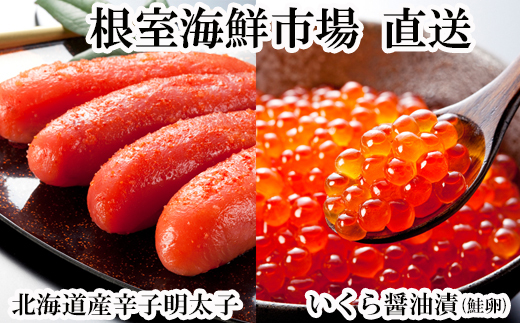 G-14063 いくら醤油漬け(鮭卵)70g×1P、辛子明太子200g×1P