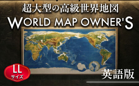 英語版 大型世界地図『WORLD MAP OWNER'S』アルミフレーム LLサイズ 世界地図 インテリア 大型 オフィス【株式会社ダイケン】[AYDT006]