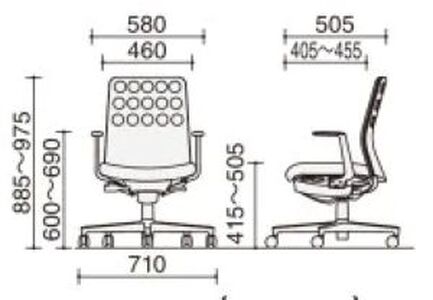 コクヨチェアー　モネット(パウダーミント) C03-Z210U-Z2H1KX1 ／クッション・ベージュ／フローリング用（Vキャスター）／在宅ワーク・テレワークにお勧めの椅子