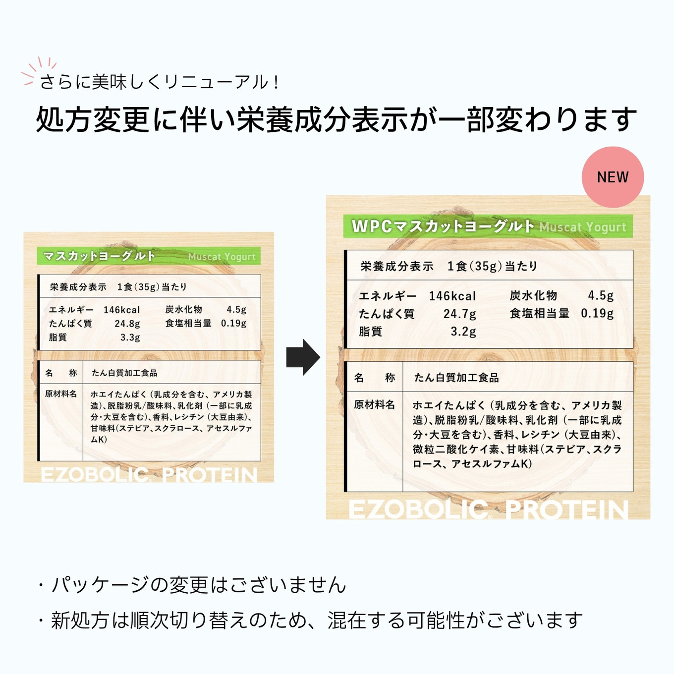 【WPCマスカットヨーグルト風味】 EZOBOLIC プロテイン 1kg