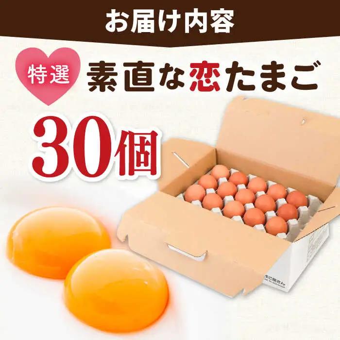 【特選卵】素直な恋たまご 30個 [JAP016] たまご