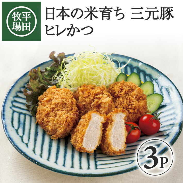 【ふるさと納税】平田牧場 日本の米育ち三元豚 ヒレかつ 200g×3パック 冷凍便 ※離島発送不可 平田牧場 ひらぼく 電子レンジ調理 惣菜 おかず お弁当 ヒレ肉 とんかつ 豚肉