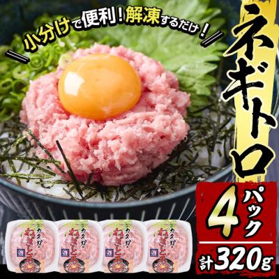 ふるさと納税 佐伯市 【お試し】カスガ水産 ネギトロ 320g (80g × 4パック)