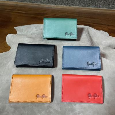 ふるさと納税 東海市 知多牛革の名刺入れ(ネイビー) |  | 02