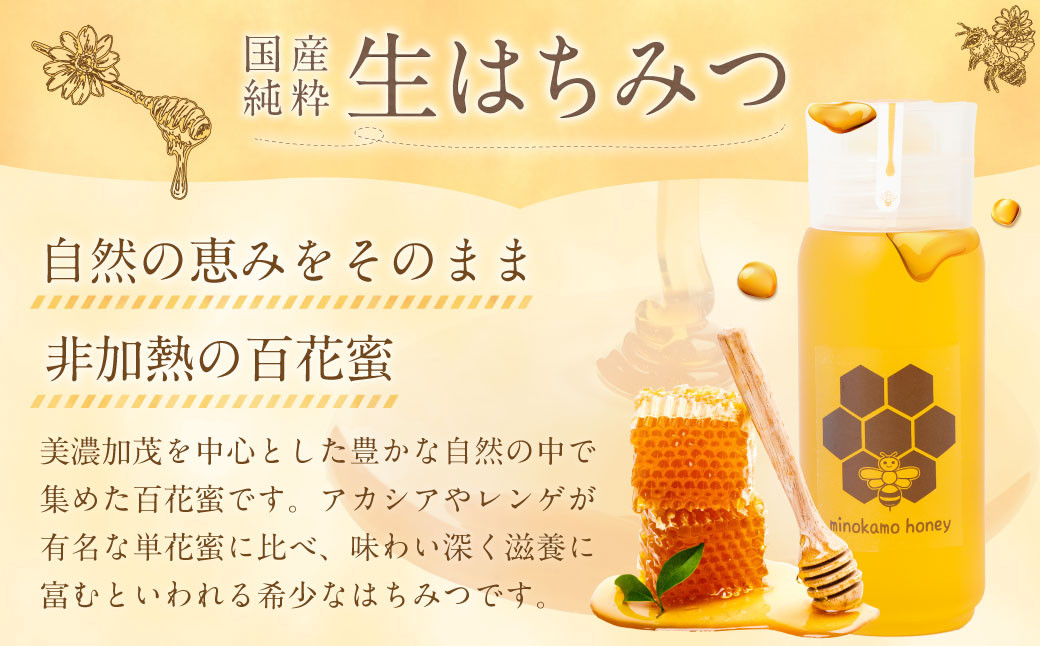 【6ヶ月定期便】MINOKAMO HONEY はちみつ（200g）×6回 