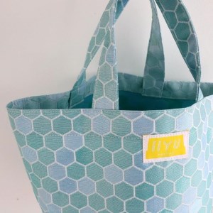 IIYU TEXTILE オケバック＆フロセンウォレット＆木桶(オリジナル焼印入) ブルー