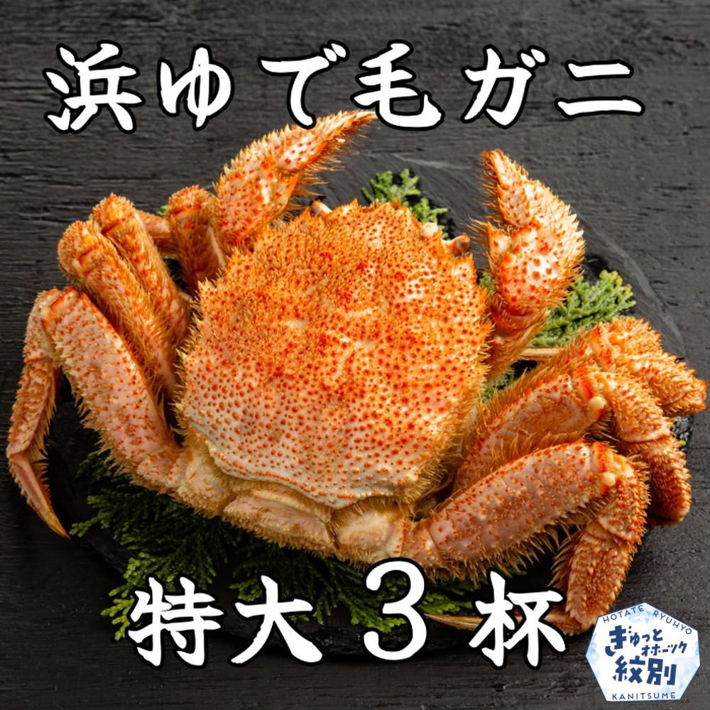 78-16 流氷明け浜ゆで毛ガニ　特大3杯