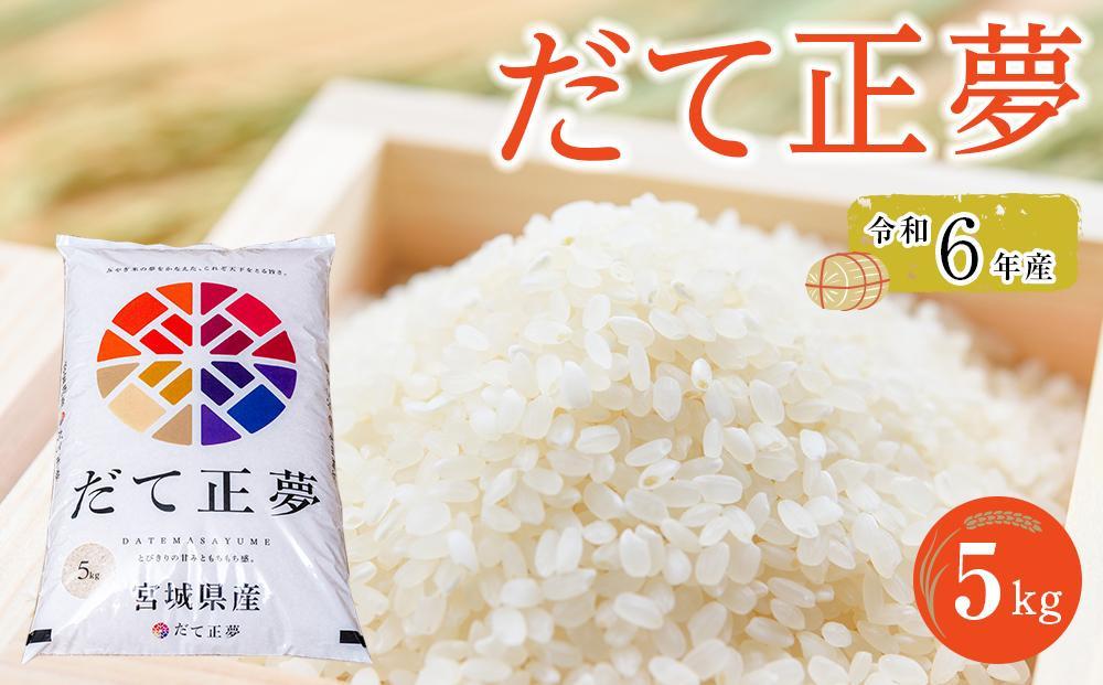 【先行予約】令和7年産　だて正夢　5kg×1袋【2025年10月下旬より順次発送】