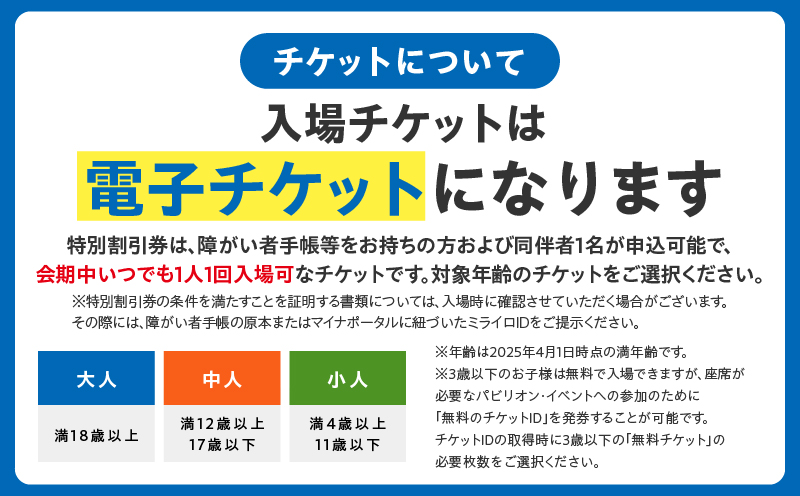 【特別割引券】2025年日本国際博覧会 大阪・関西万博 入場チケット（小人1名分）【EXPO 2025 大阪 関西 日本 万博 ばんぱく 夢洲 期間限定】 099V077