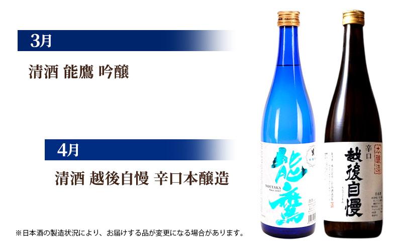 【毎月届く！】上越市12蔵の日本酒定期便