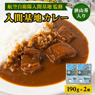 【ふるさと納税】大きな牛肉入り!入間基地カレー2食セット 航空自衛隊入間基地監修(レトルトカレー)【1571924】