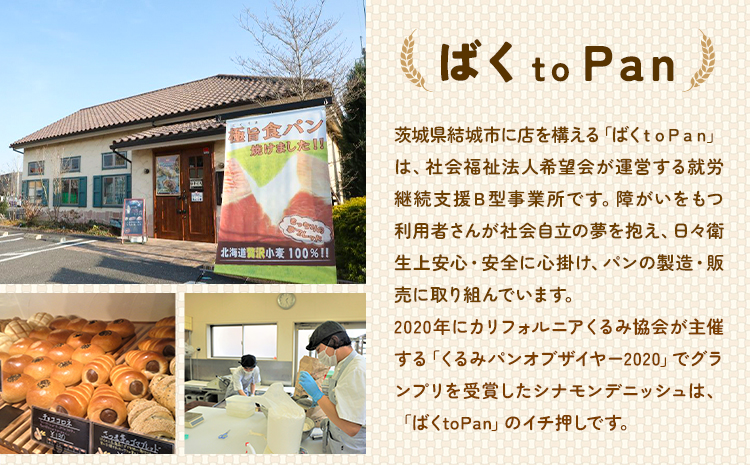 ばくto Pan バラエティセット B 10種類 14個（くるみパンオブザイヤー2020グランプリ受賞店） 《90日以内に出荷予定(土日祝除く)》 茨城県 結城市 パン 食パン ベーカリー ディニッシ