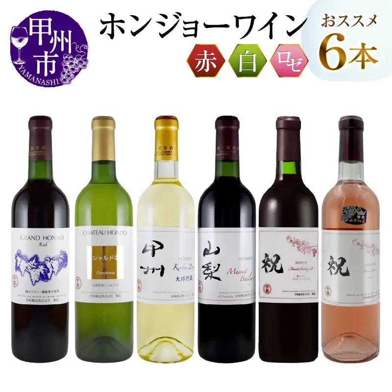 ワイン ホンジョーワインおススメ6本セット(MG)　E-624