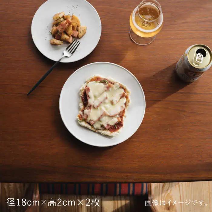 【波佐見焼】デルフト皿 プレート 21cm 白マット釉 2枚セット 食器 皿 【イロドリ】 [KE26] 波佐見焼