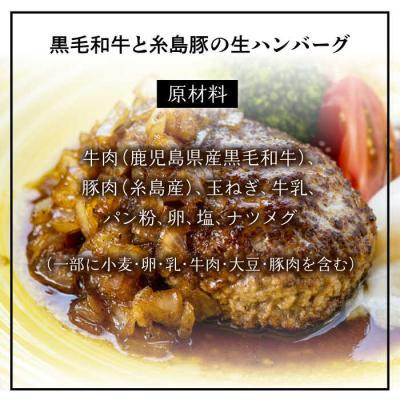 ふるさと納税 糸島市 贈答用糸島一人気の黒毛和牛と糸島豚の手ごね生ハンバーグ150g×6CHAMPCAFE[AQE012] |  | 02