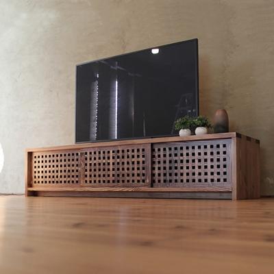 ふるさと納税 大川市 テレビボード　古都　3枚引戸　Hタイプ　琥珀色　174x45x39　大川市　WAプラス |  | 01