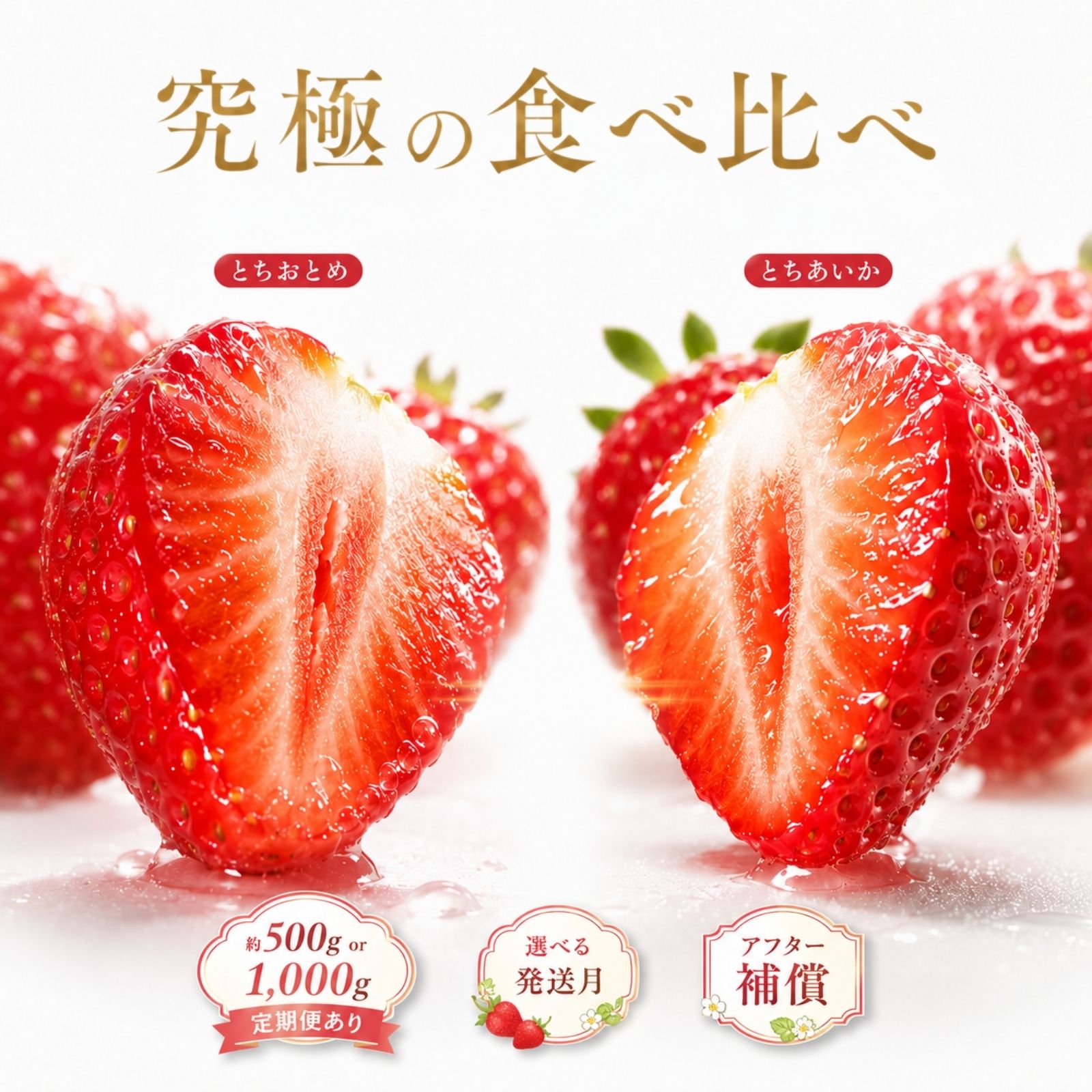 【ふるさと納税】★2027年1月～発送★【先行予約】いちご 食べ比べ セット とちおとめ とちあいか ｜ フルーツ 果物 苺 イチゴ 完熟 産地直送 高糖度 大粒 ブランド 新鮮 デザート お取り寄せ ギフト プレゼント 贈り物 冬の味覚 詰め合わせ 栃木県 真岡市 送料無料