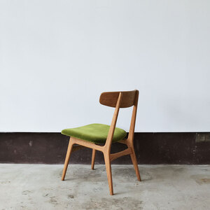 ダイニングチェア　01　オーク　モケットグリーン | インテリア 家具