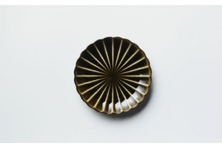 【美濃焼】ぎやまん陶 銘々皿5枚セット 利休グリーン（同色5枚セット）【カネコ小兵製陶所】【TOKI MINOYAKI返礼品】食器 小皿 プレート ケーキ皿 取り皿 ランチ ディナー 緑 グリーン お