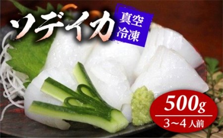 【2025年12月から発送】冷凍ソデイカ　500g(3~4人前) 