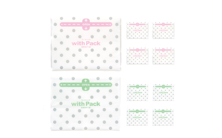 携帯用ポリ袋　ウィズパック 10枚　×8セット[BICD013]