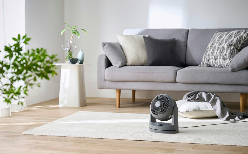 サーキュレーター 扇風機 首振り  PCF-HD15EC-H　グレー　アイリスオーヤマ 分解 丸洗い 卓上 小型 お手入れ簡単 掃除 清潔 卓上扇風機 おしゃれ 左右首振り リビング 衣類乾燥 部屋干