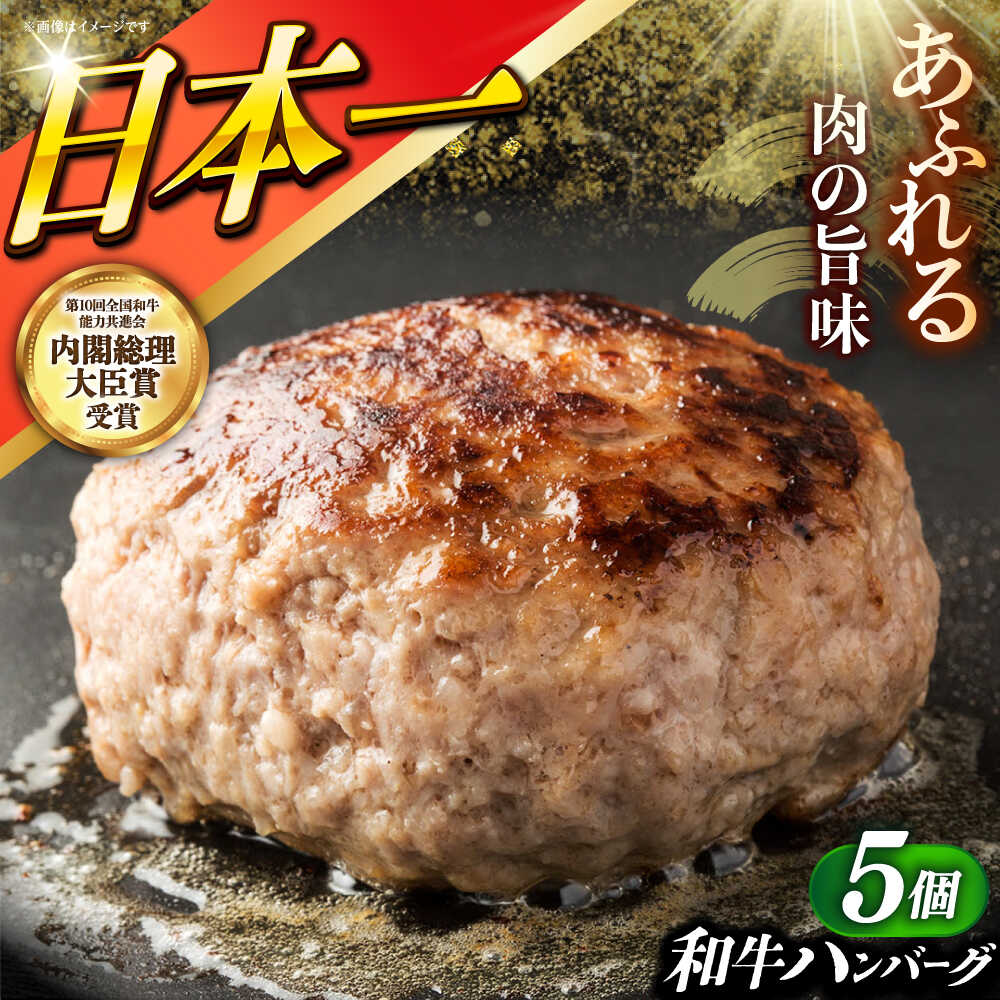 【ふるさと納税】長崎和牛特選ハンバーグ（150g×5個）《小値賀町》【有限会社肉の相川】 /ハンバーグ 牛肉100% 国産 1万5千円 以上[DAR041]