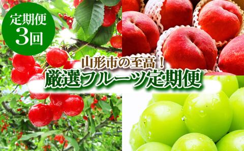 【定期便3回】山形市の至高！山形市厳選フルーツ定期便 【令和6年産先行予約】FS23-730