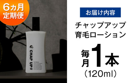 【全6回定期便】薬用育毛剤チャップアップ CHAP UP 毎月育毛剤120ml1本 | 育毛 育毛ローション 薄毛 薄毛対策 脱毛予防 発毛 発毛促進効果 男性 島根県雲南市/株式会社ソーシャルテック