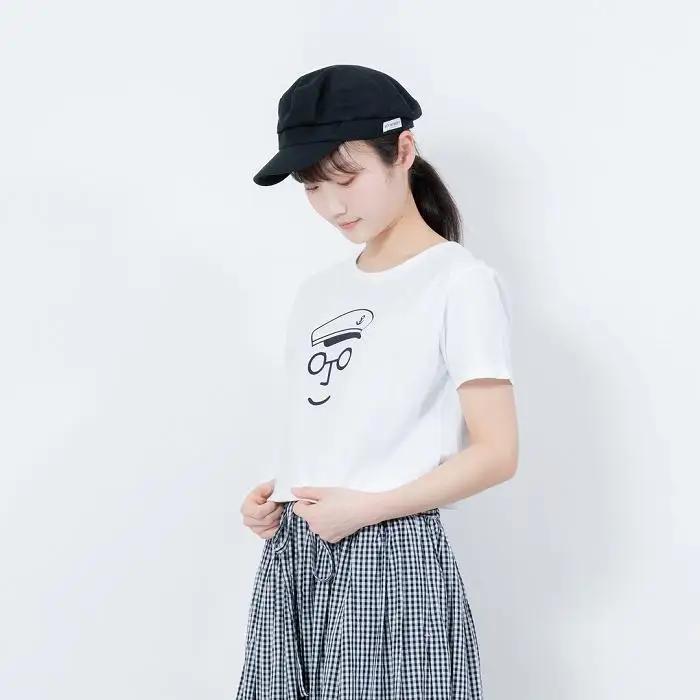 《2》【KEYMEMORY鎌倉】セーラー帽イラストTシャツ WHITE