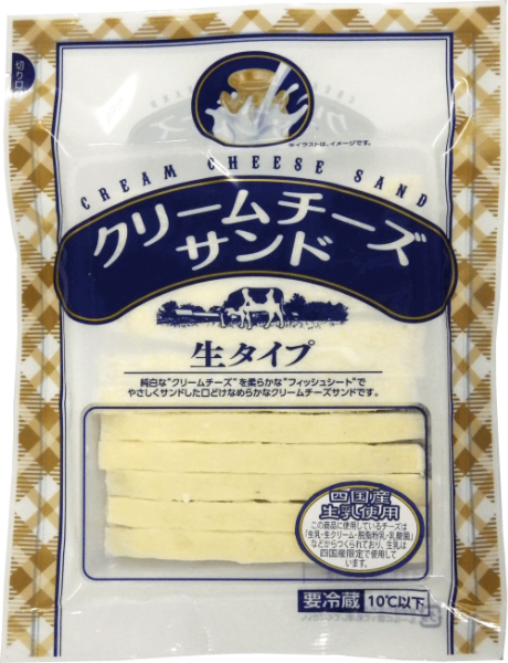 チータラ 5袋 チーズ おつまみ クリームチーズサンド 人気 珍味 おやつ お茶うけ ビールやワインのおつまみ チーズおつまみ 定番品 伊予市 オカベ｜A33