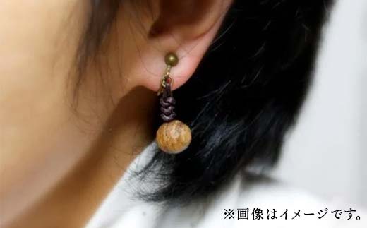 wood*dropsイヤリング＆ペンダントのセット <シラカバ×green & エンジュ×choco> HOKKAIDO WOOD 木製 アクセサリー イヤリング ペンダント セット  国産 北海道 