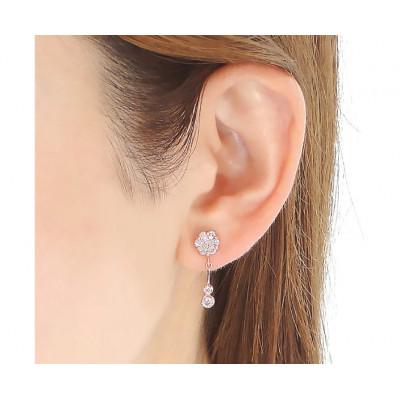 ふるさと納税 韮崎市 ピアス K18PG ピンクゴールド ダイヤモンド 0.9ct フラワー 振り子 f232-k18pg |  | 02