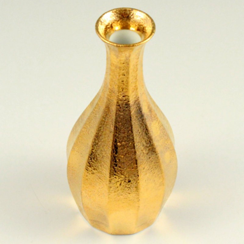 金彩面取 半酒器セット(１合徳利1 グイ呑2) 三光堂 A35-166_イメージ3