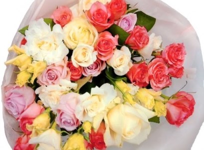 Flower Bouquet(バラのブーケ)10本　色おまかせ