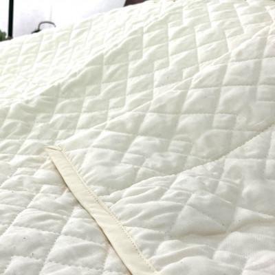 ふるさと納税 泉大津市 コットン大好き　丸洗いOK　肌掛けキルトケット(綿100%)シングル　生成り　RK-1 |  | 02