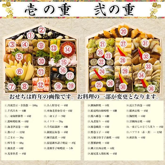 【京料理 道楽】国産 与段生おせち「うかたま」約6～10人前｜京都 老舗料亭 本格和風おせち 贅沢 豪華 人気