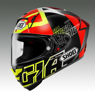 【ふるさと納税】SHOEI「X-Fifteen DIGGIA 2(YELLOW/RED)」M PFSチケット付き【配送不可地域：離島・沖縄県】【1744705】