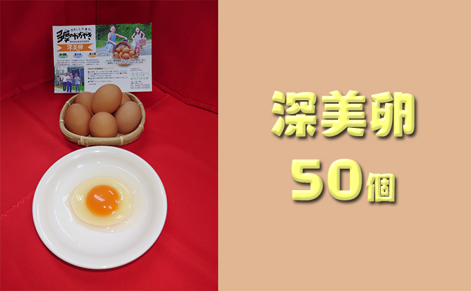 
            かわなべ鶏卵農場のこだわりのたまご　深美卵50個 [№5714-0130]
          