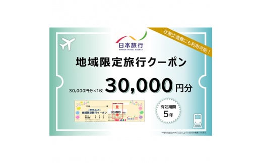 日本旅行 地域限定旅行クーポン 30、000円分 旅行 クーポン 利用券 チケット 旅行クーポン 宿泊 宿 旅館 ホテル レジャー 体験 交通 観光 トラベル 加賀市 復興 震災 コロナ 能登半島地震復興支援 北陸新幹線 F6P-1019