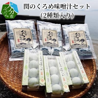 ふるさと納税 大分市 関のくろめ味噌汁セット(2種類入り)_E22025