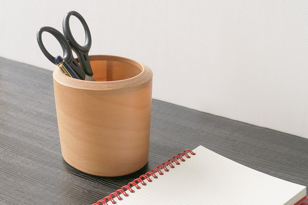 BUNACOペンスタンド oval（ライトブラウン） 1個