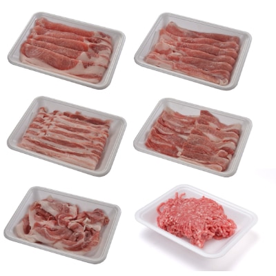 放牧とお米で育った希少な豚肉　田んぼ豚食べ比べセット　約200g×6品【配送不可地域：離島】【1232655】