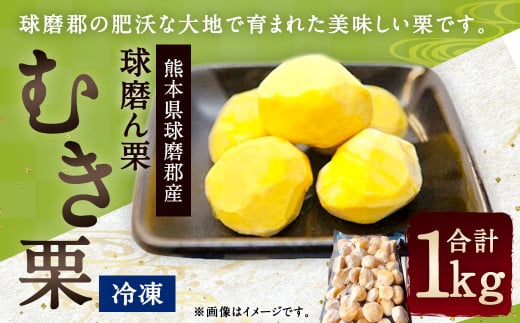 球磨ん栗 冷凍 むき栗 計1kg 1パック 栗 くり くだもの 果物 フルーツ さがら温泉茶湯里 【2024年9月下旬～2025年4月上旬発送予定】