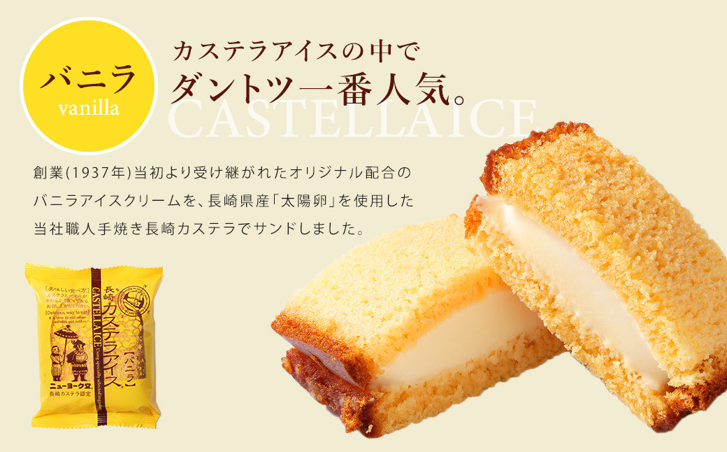【全6回定期便】長崎カステラアイス (バニラ) 計10個 