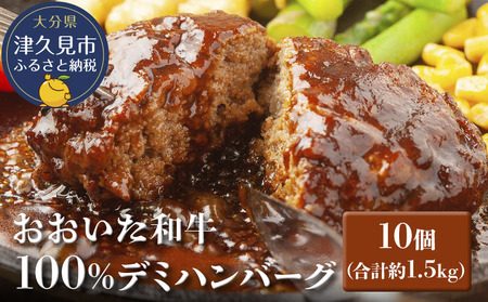 おおいた和牛100% デミハンバーグ 約150g×10個 合計約1.5kg|和牛ハンバーグ 和牛ハンバーグ 和牛ハンバーグ 和牛ハンバーグ 和牛ハンバーグ