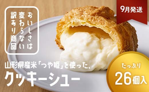 ≪2026年9月発送≫ 訳あり クッキーシュークリーム 26個 ご家庭用 お菓子 洋菓子 小分け スイーツ F2Y-6400
